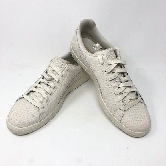 MENS PUMA CLYDE WHITE SNAKE EMBRIODERY 36811101 main image 6